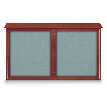 United Visual Products Open Faced Traditional Rounded Corkboard UV646ARC-SATIN-PUMICE